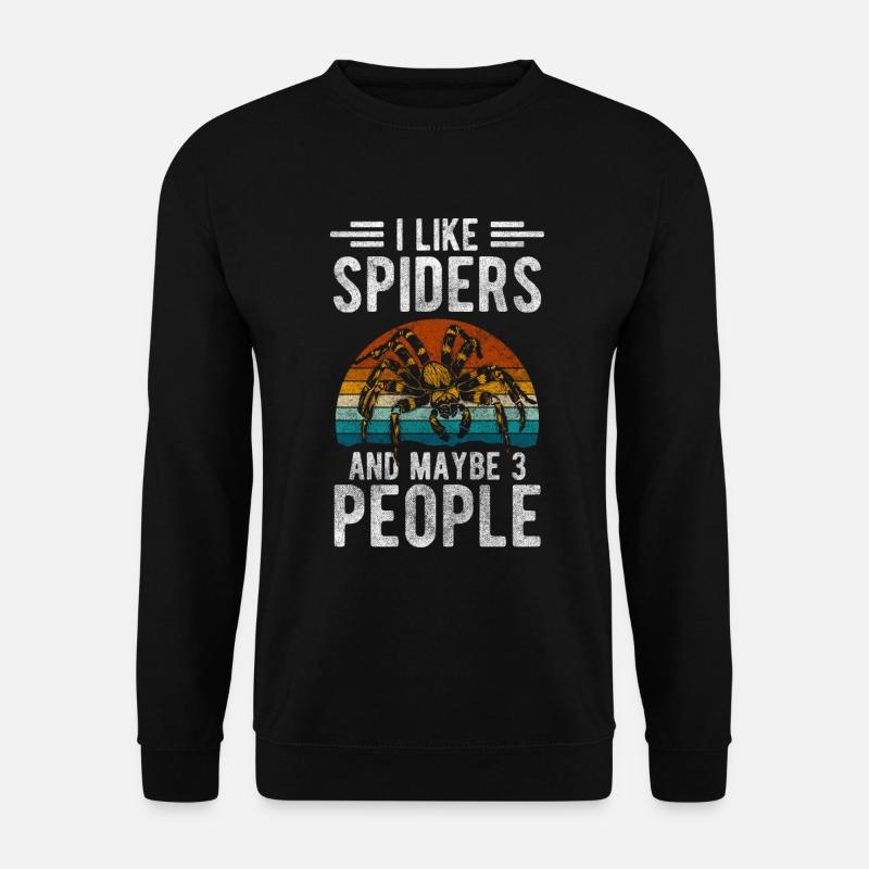 Araignées Arachnide Tarentule Insecte - Sweat-shirt Unisexe - noir