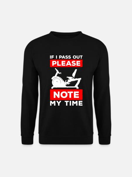 Rowing Machine Sport Water - Unisex Sweatshirt - black