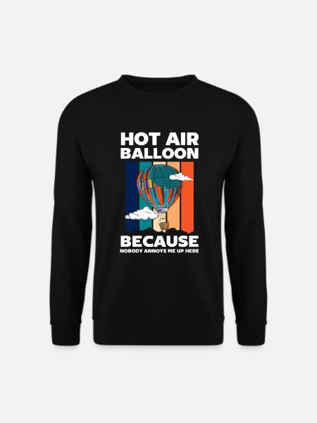 Heißluftballon Unternehmung Flamme Abenteuer - Unisex Pullover - Schwarz