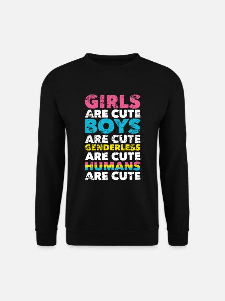 Pan Geschenk LGBT Spruch Pansexuell - Unisex Pullover - Schwarz