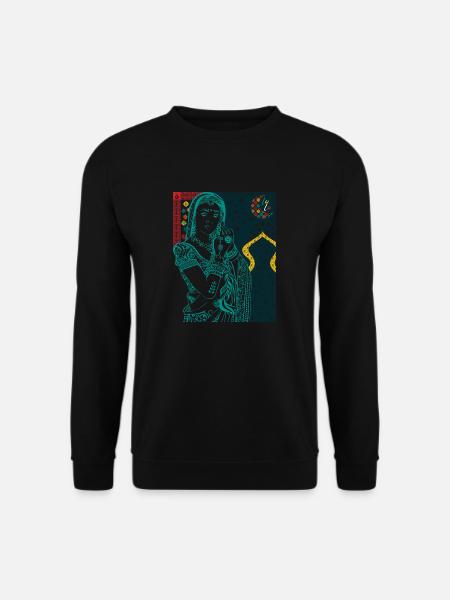 Hindu Frau - Unisex Pullover - Schwarz