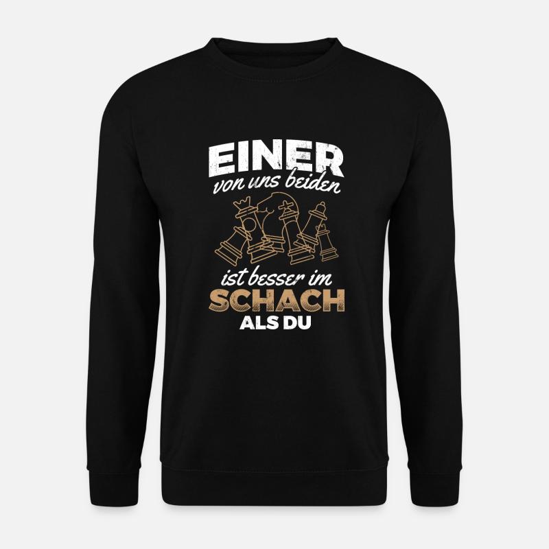 Schachturnier Schach Schachspieler - Unisex Pullover - Schwarz