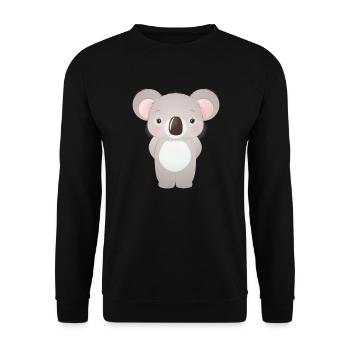 Koala Bear Australia - Unisex Pullover - Schwarz - Vorne - Alina (178cm) & Michal (187cm)