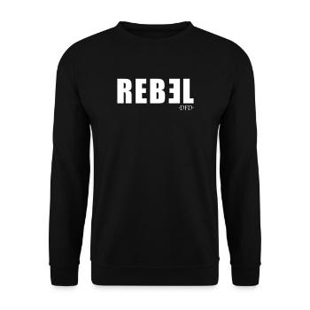 Rebel - Unisex Sweatshirt - black - Front - Alina (178cm) & Michal (187cm)