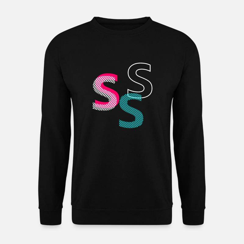 S Initiale - Sweat-shirt Unisexe - noir
