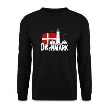 Danemark Hirtshals Lighthouse Holidays - Sweat-shirt Unisexe - noir - Devant - Alina (178cm) & Michal (187cm)