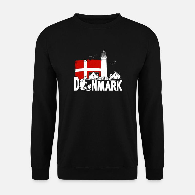 Denmark Hirtshals Lighthouse Holidays - Unisex Sweatshirt - black