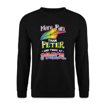 More Than Peter And Twice As Magical LGBT Gift - Unisex Sweatshirt - black - Front - Alina (178cm) & Michal (187cm)