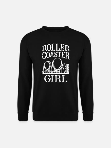 Roller Coaster Girl - Unisex Pullover - Schwarz