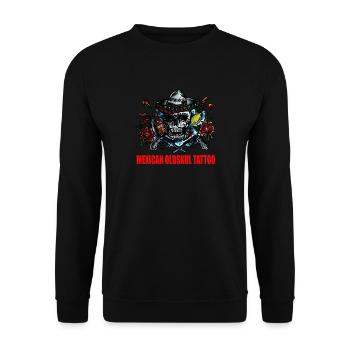 TATOUAGE - Sweat-shirt Unisexe - noir - Devant - Alina (178cm) & Michal (187cm)