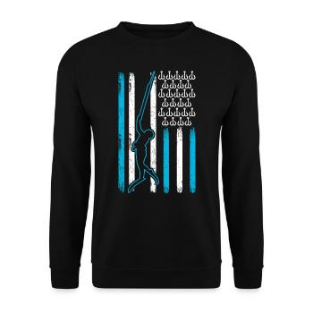 Spearfishing - Unisex Sweatshirt - black - Front - Alina (178cm) & Michal (187cm)