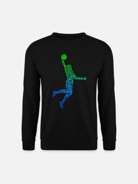 Basketballspieler Basketballer Basketball Jungen - Unisex Pullover - Schwarz