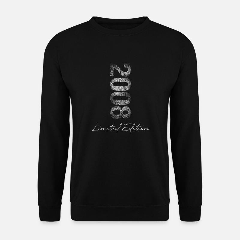 Geburtstag 2008 Limited Edition Geschenk Used Cool - Unisex Pullover - Schwarz