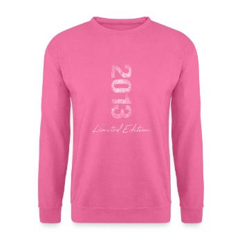 Geburtstag 2013 Limited Edition Geschenk Used Cool - Unisex Pullover - Pink - Vorne