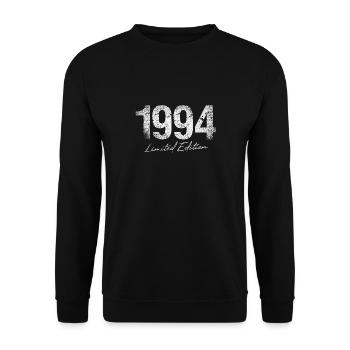 Anniversaire 1994 Édition Limitée Cadeau Occasion Cool - Sweat-shirt Unisexe - noir - Devant - Alina (178cm) & Michal (187cm)