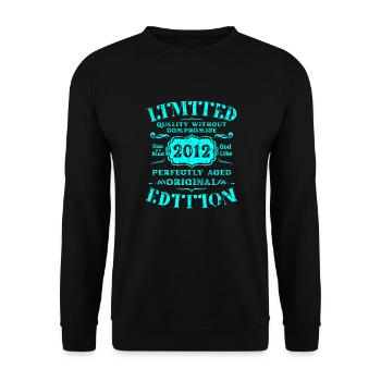 Birthday 2012 Limited Edition Gift Used Cool - Unisex Sweatshirt - black - Front - Alina (178cm) & Michal (187cm)