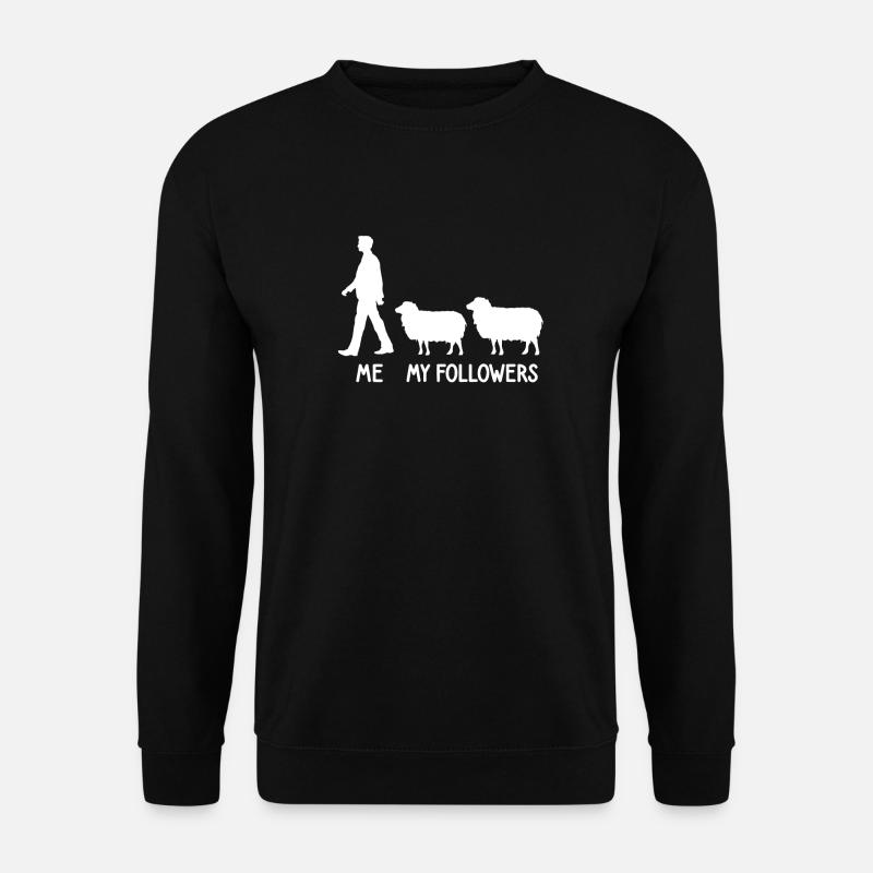 Ich Meine Follower Schaf Hirte Landwirt Bauer - Unisex Pullover - Schwarz