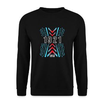 Birthday 1921 Gaming Limited Edition Gamer - Unisex Sweatshirt - black - Front - Alina (178cm) & Michal (187cm)