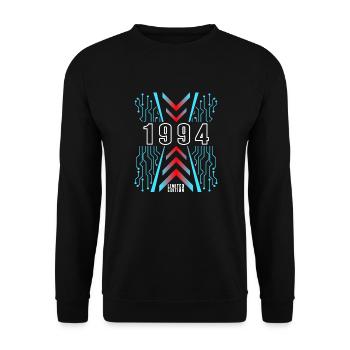 Birthday 1994 Gaming Limited Edition Gamer - Unisex Sweatshirt - black - Front - Alina (178cm) & Michal (187cm)