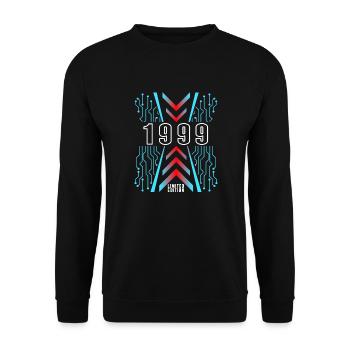 Birthday 1999 Gaming Limited Edition Gamer - Unisex Sweatshirt - black - Front - Alina (178cm) & Michal (187cm)