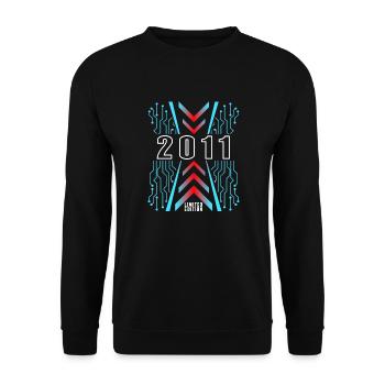 Geburtstag 2011 Gaming Limited Edition Gamer - Unisex Pullover - Schwarz - Vorne - Alina (178cm) & Michal (187cm)
