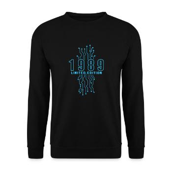 Geburtstag 1989 Gaming Limited Edition Gamer - Unisex Pullover - Schwarz - Vorne - Alina (178cm) & Michal (187cm)