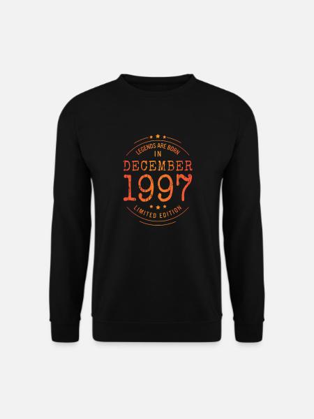 Geburtstag Dezember 1997 Limited Edition Vintage - Unisex Pullover - Schwarz