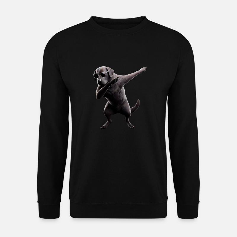 Dabbing Hunde Tierliebhaber Dab Labrador Retriever - Unisex Pullover - Schwarz