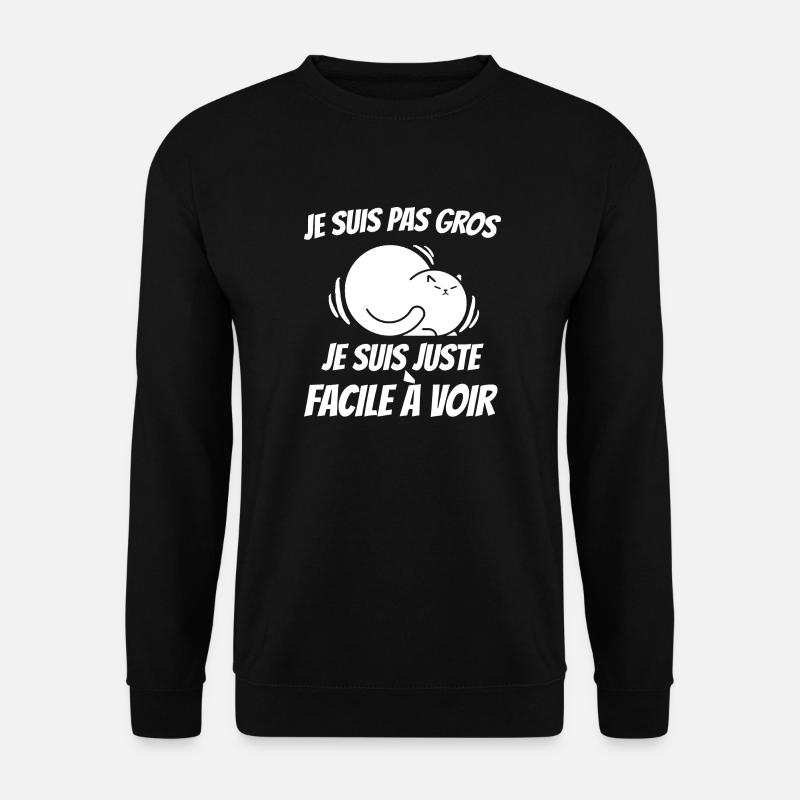 facile à voir - Sweat-shirt Unisexe - noir