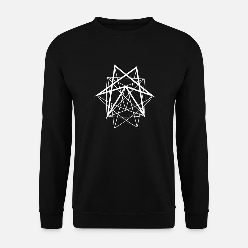 Abstract art geometry - Unisex Sweatshirt - black