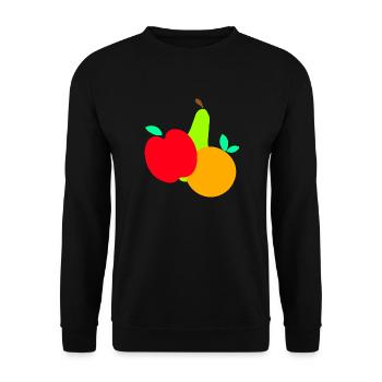 Fruits Fruit Vegan - Unisex Sweatshirt - black - Front - Alina (178cm) & Michal (187cm)