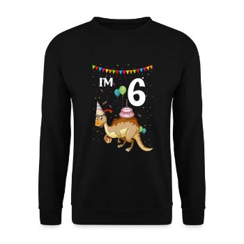 Parasaurolophus for dinosaurs and fosil hunters - Unisex Sweatshirt - black - Front - Alina (178cm) & Michal (187cm)