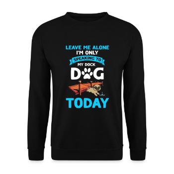 Sports nautiques pour chiens et sports nautiques pour chiens - Sweat-shirt Unisexe - noir - Devant - Alina (178cm) & Michal (187cm)
