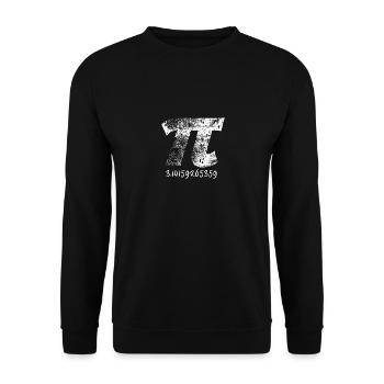 Pi math Pi jour - Sweat-shirt Unisexe - noir - Devant - Alina (178cm) & Michal (187cm)