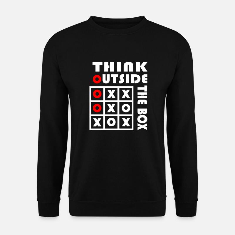 Think Outside The Box Querdenker Geek Geschenk - Unisex Pullover - Schwarz
