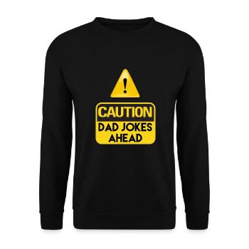 Fête des pères, Fête des pères, Fête des pères, Fête des pères - Sweat-shirt Unisexe - noir - Devant - Alina (178cm) & Michal (187cm)