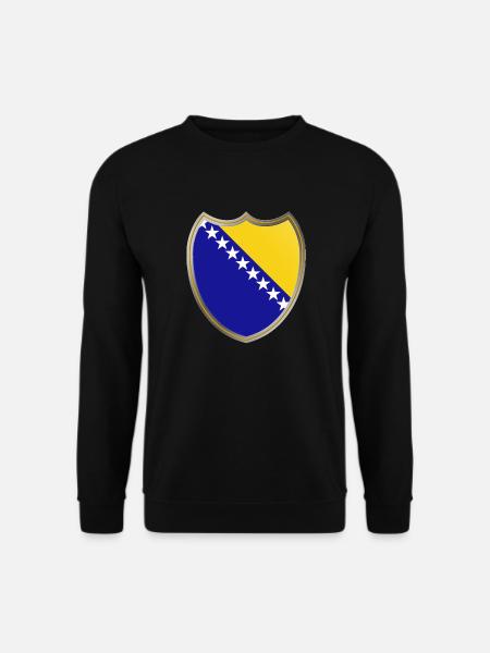 Bosnie (Bosnien_Wappen) - Sweat-shirt Unisexe - noir