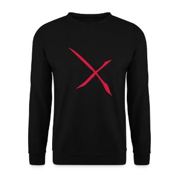 x_1c - Sweat-shirt Unisexe - noir - Devant - Alina (178cm) & Michal (187cm)