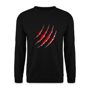 zéro griffe - Sweat-shirt Unisexe - noir - Devant - Alina (178cm) & Michal (187cm)
