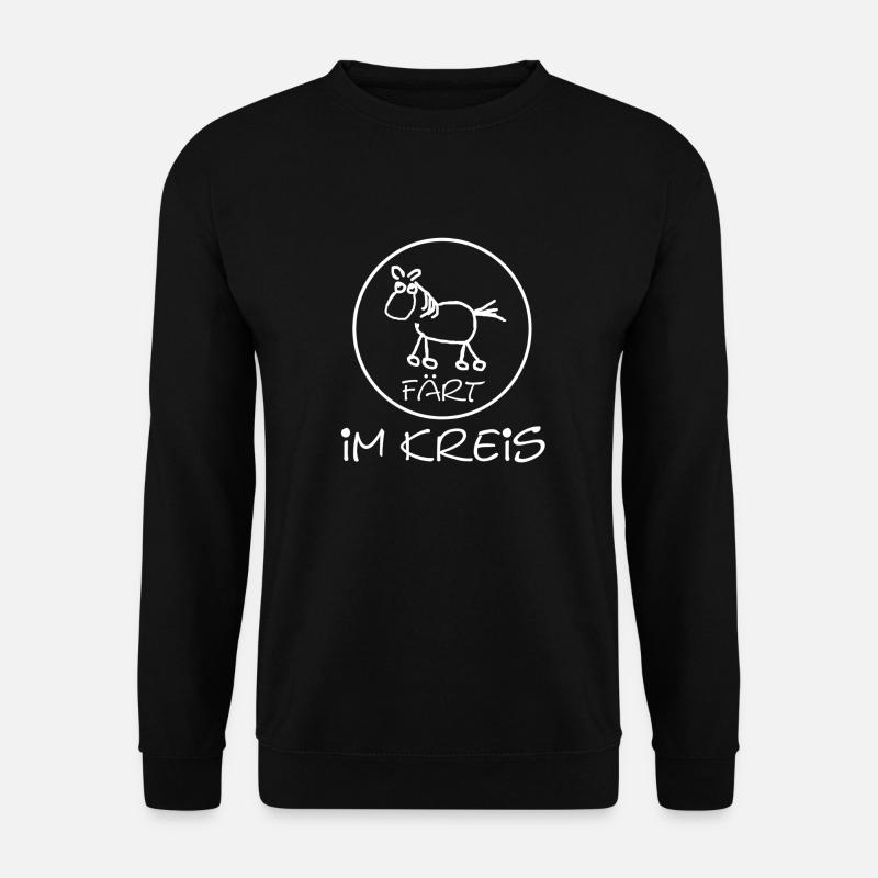 faert_im_kreis_weiss - Unisex Pullover - Schwarz