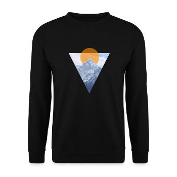 Berg - Unisex Pullover - Schwarz - Vorne - Alina (178cm) & Michal (187cm)