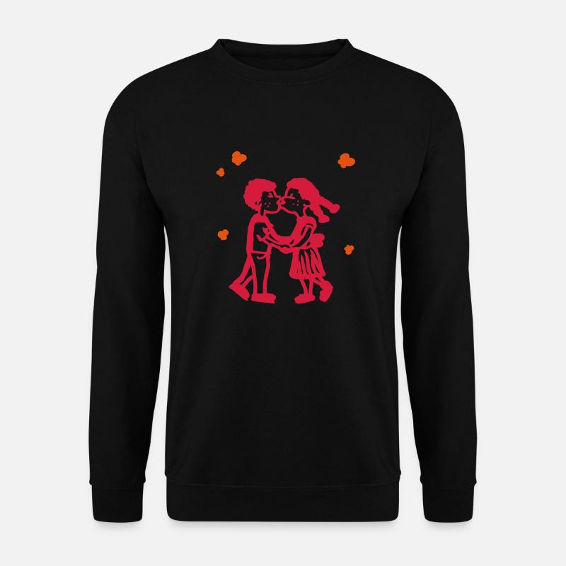 valentin - Unisex Pullover - Schwarz