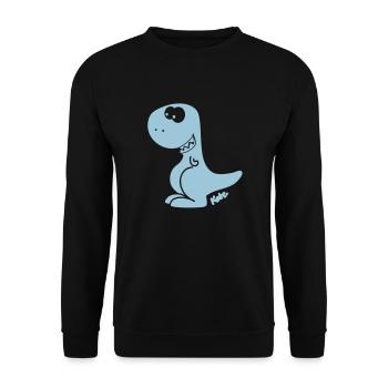 Dinosaurier - Tyrannusaurus Rex - Sweat-shirt Unisexe - noir - Devant - Alina (178cm) & Michal (187cm)