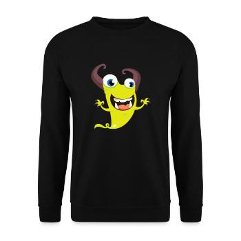 Monstaa Originaals Monster #8 - Unisex Pullover - Schwarz - Vorne - Alina (178cm) & Michal (187cm)