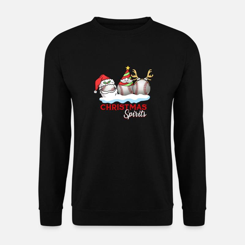 Esprits de Noël Baseball - Sweat-shirt Unisexe - noir