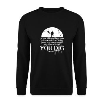 Western - Unisex Pullover - Schwarz - Vorne - Alina (178cm) & Michal (187cm)
