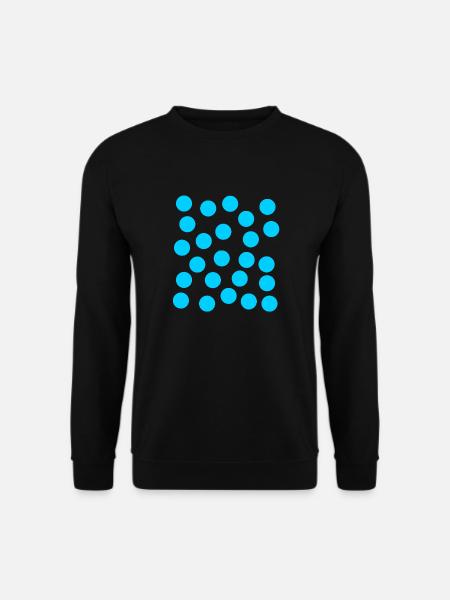 points bleus - Sweat-shirt Unisexe - noir