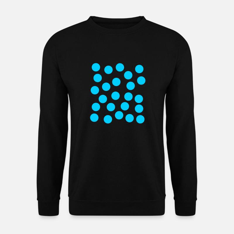 points bleus - Sweat-shirt Unisexe - noir