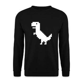 Dinosaures Internet - Sweat-shirt Unisexe - noir - Devant - Alina (178cm) & Michal (187cm)