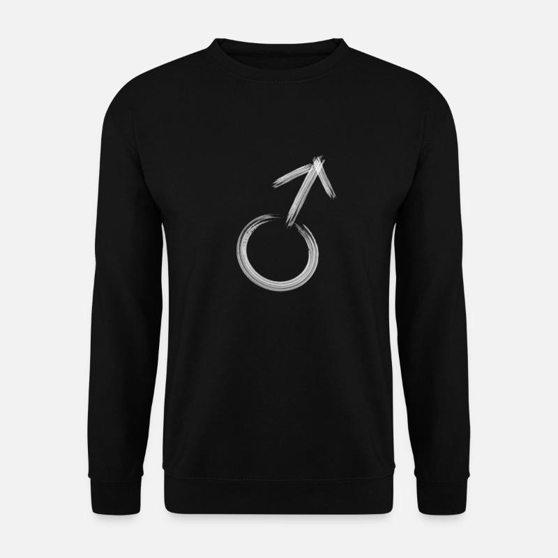 Man men symbol - Unisex Sweatshirt - black